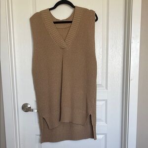 Women's Tan Sweater Vest/Dress